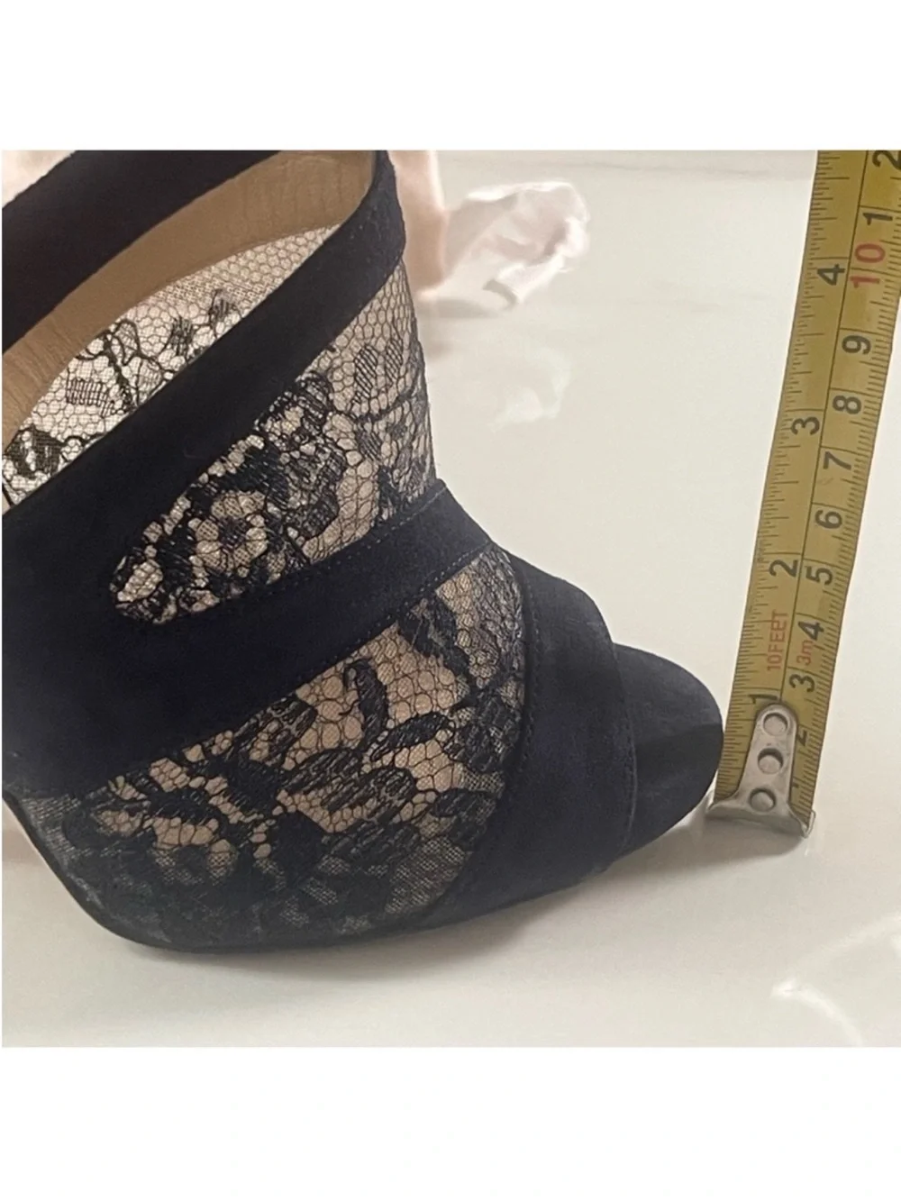 AUTHENTIC JIMMY CHOO ITALIAN LACE STILETTO HEELS